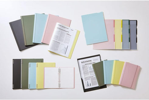 King Jim -  Color Selection TEFRENU Ring Notebook - A5